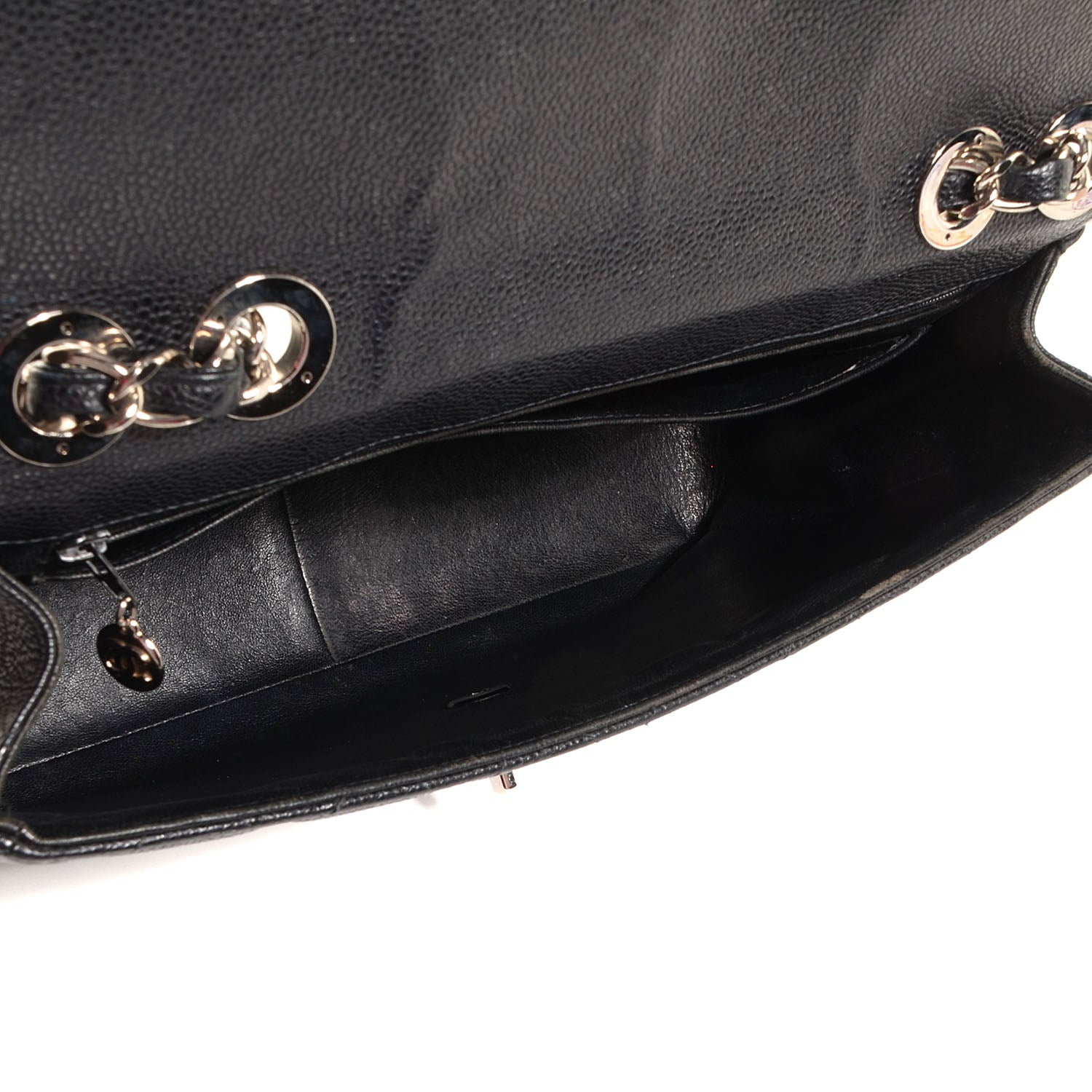 Chanel Caviar Jumbo Single Flap Black 5 of 9