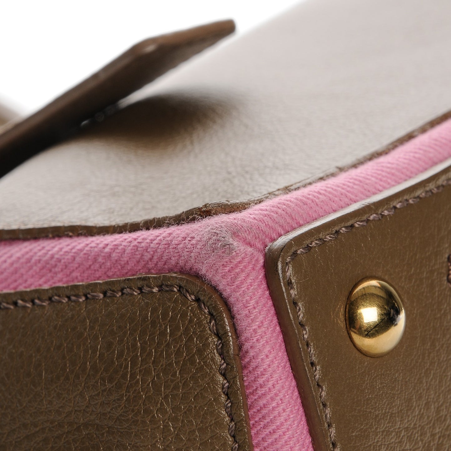 Calfskin Canvas Medium Muse Two Taupe Pink