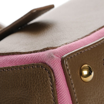Saint Laurent Calfskin Canvas Medium Muse Two Taupe Pink 8 of 12