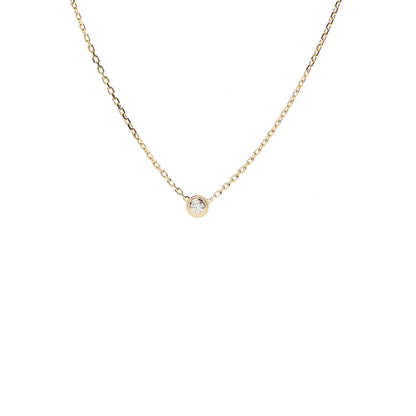 Cartier 18K Yellow Gold Diamond XS D'Amour Pendant Necklace 4 of 7