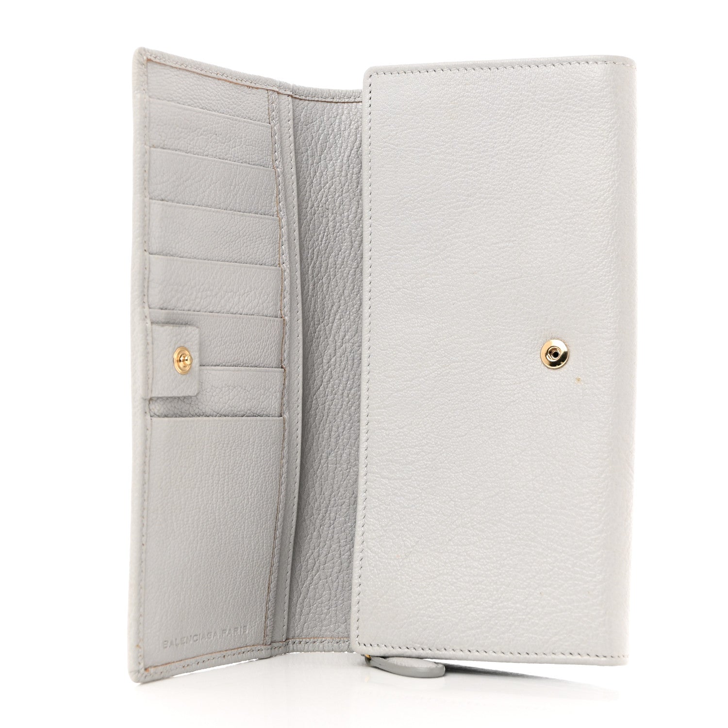 Balenciaga Chevre Giant 12 Gold Hardware Wallet Gris Cement 5 of 10