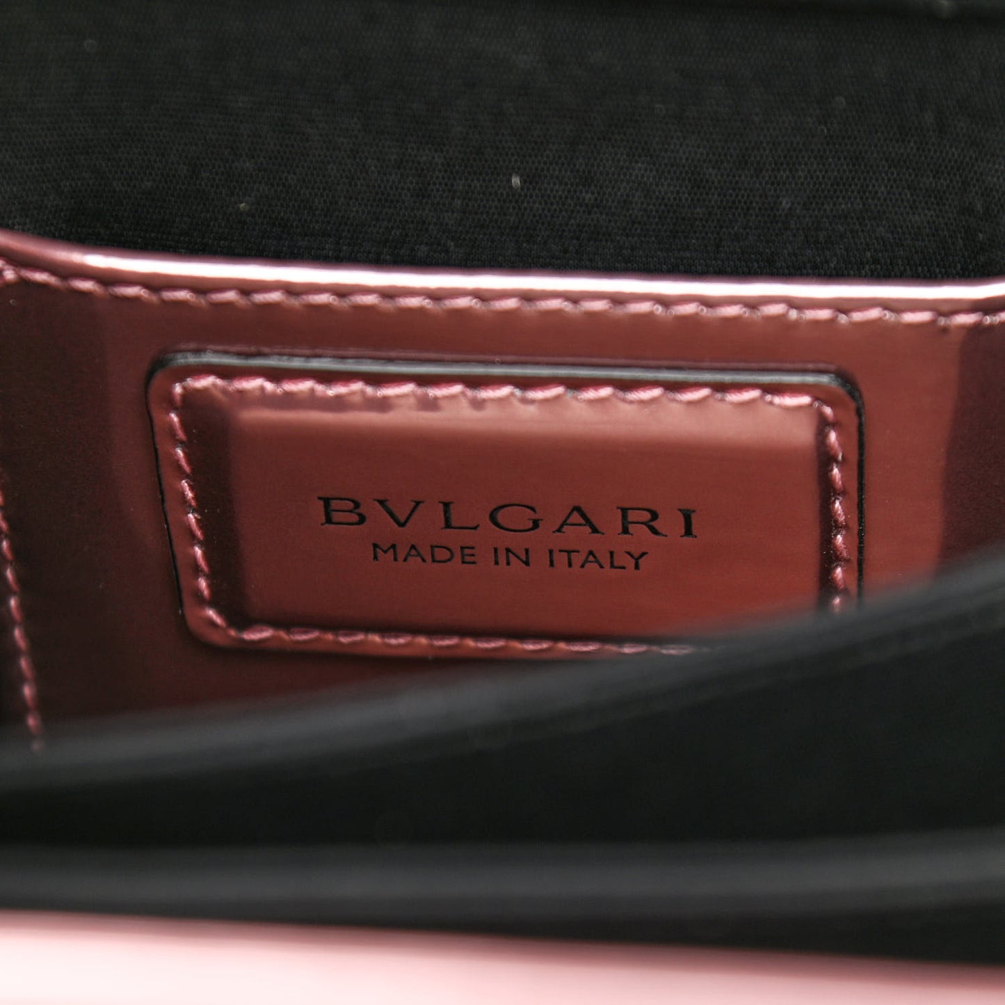Metallic Calfskin Serpenti Forever Top Handle Rose Quartz
