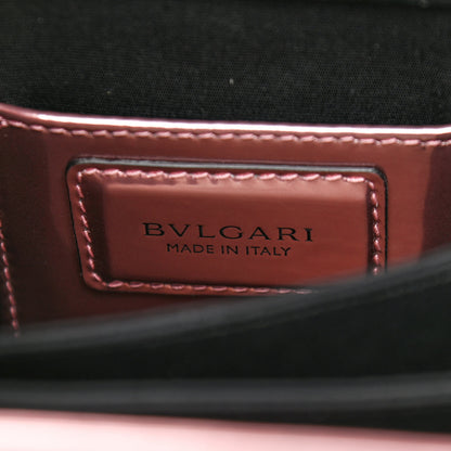 Bulgari Metallic Calfskin Serpenti Forever Top Handle Rose Quartz 6 of 9