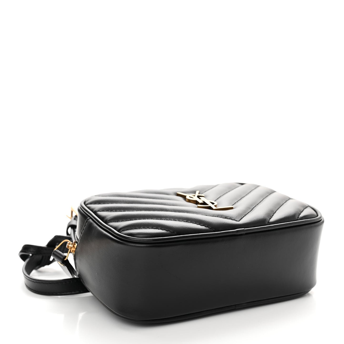Calfskin Matelasse Monogram Lou Belt Bag Black