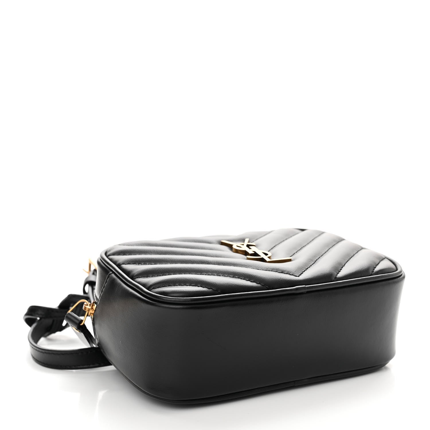 Saint Laurent Calfskin Matelasse Monogram Lou Belt Bag Black 4 of 11