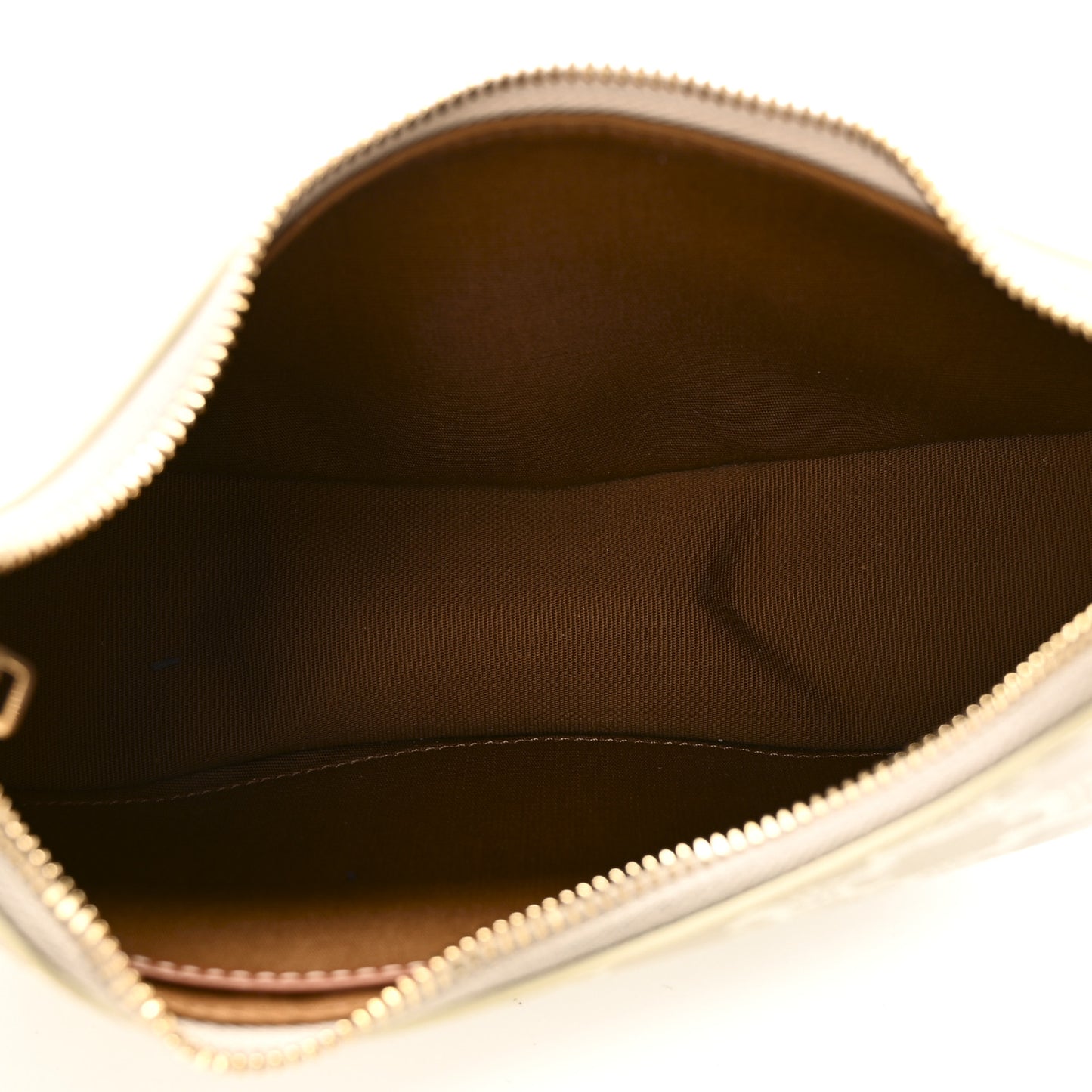 Canvas Calfskin Ava Triomphe Shoulder Bag Grege