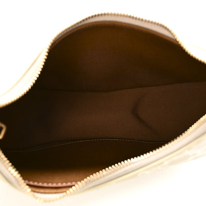 Celine Canvas Calfskin Ava Triomphe Shoulder Bag Grege 5 of 9