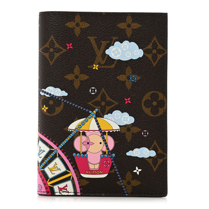 Louis Vuitton Monogram 2020 Christmas Animation Big Wheel Passport Cover Rose Ballerine 1 of 6