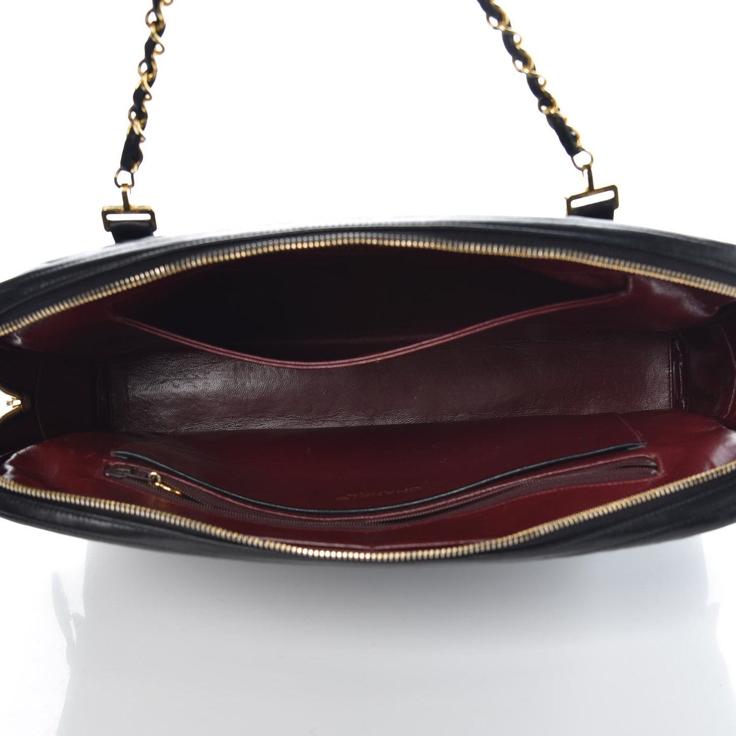 Lambskin Quilted Shoulder Bag Black