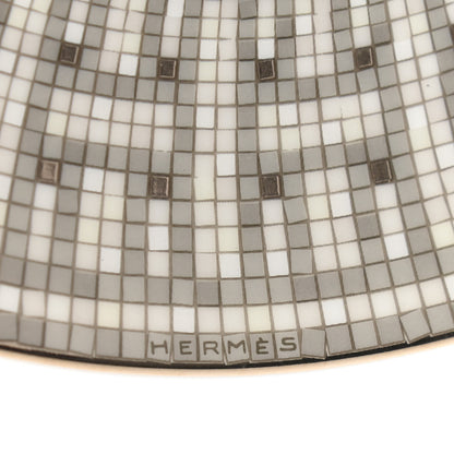 Hermes Porcelain Mosaique au 24 Platine Dessert Plate 8.3 6 of 7