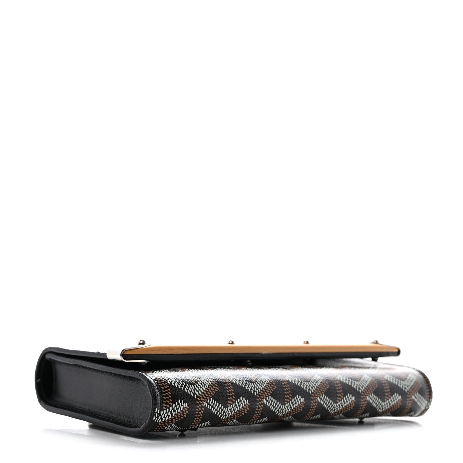 Goyard Goyardine Monte Carlo Mini Case Black Gold 4 of 8