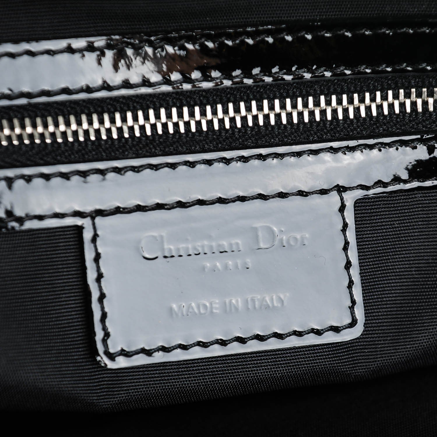 Christian Dior Patent Cannage Large Dior Soft Shopping Tote Black 6 of 7