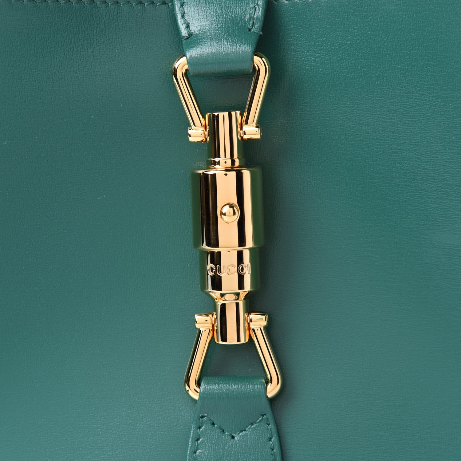 Gucci Boarded Dyana Lux Calfskin Small Jackie 1961 Hobo Emerald 8 of 11
