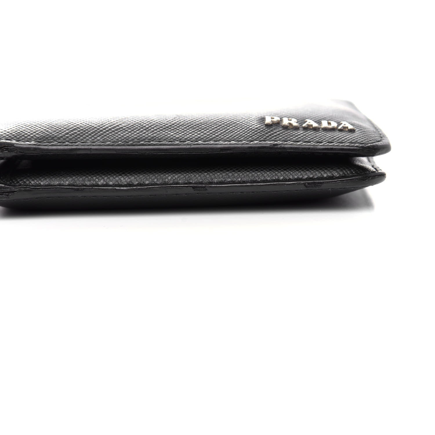 Prada Saffiano Bi-Fold Wallet Black 9 of 9