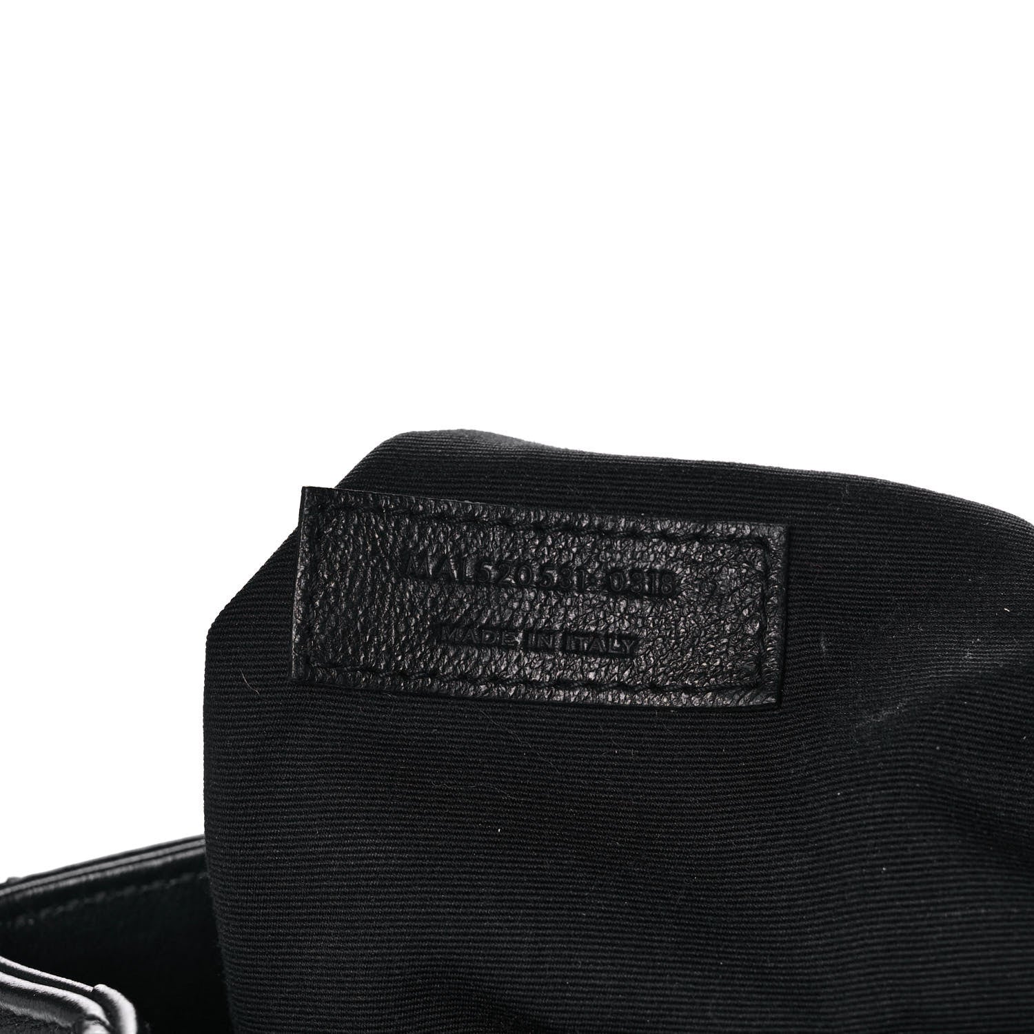 Saint Laurent Calfskin Y Quilted Monogram Large Loulou Shopper Black 7 of 13