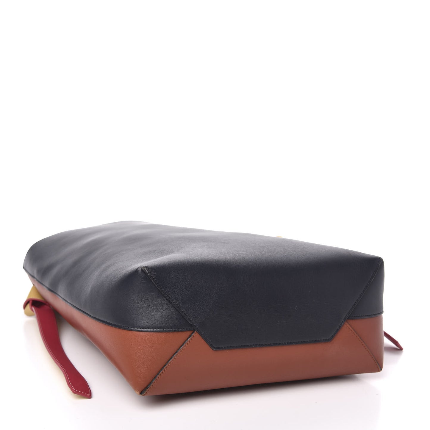 Shiny Smooth Calfskin Small Twisted Cabas Black Light Copper