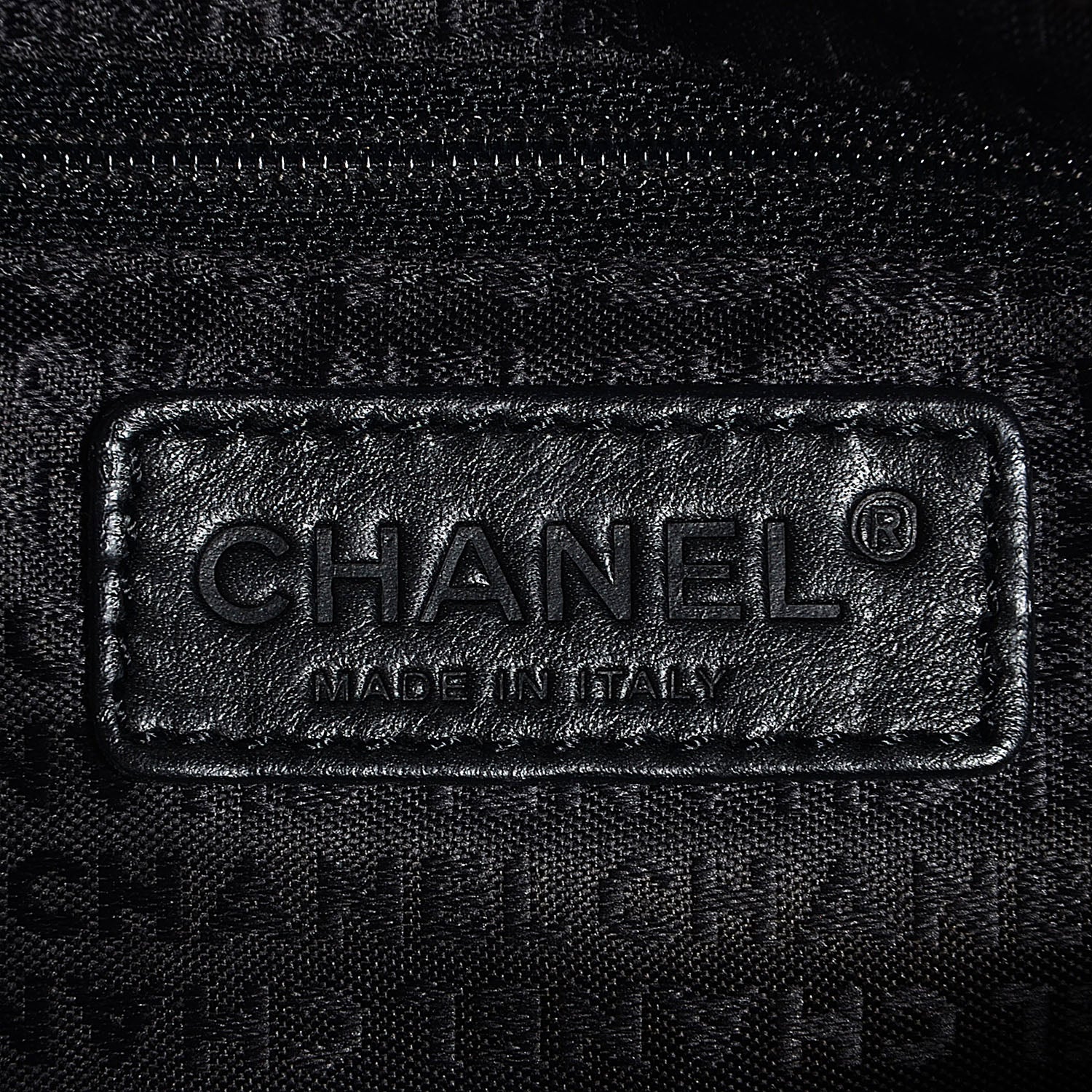 Chanel Caviar Square Stitched Shoulder Bag Black 6 of 7