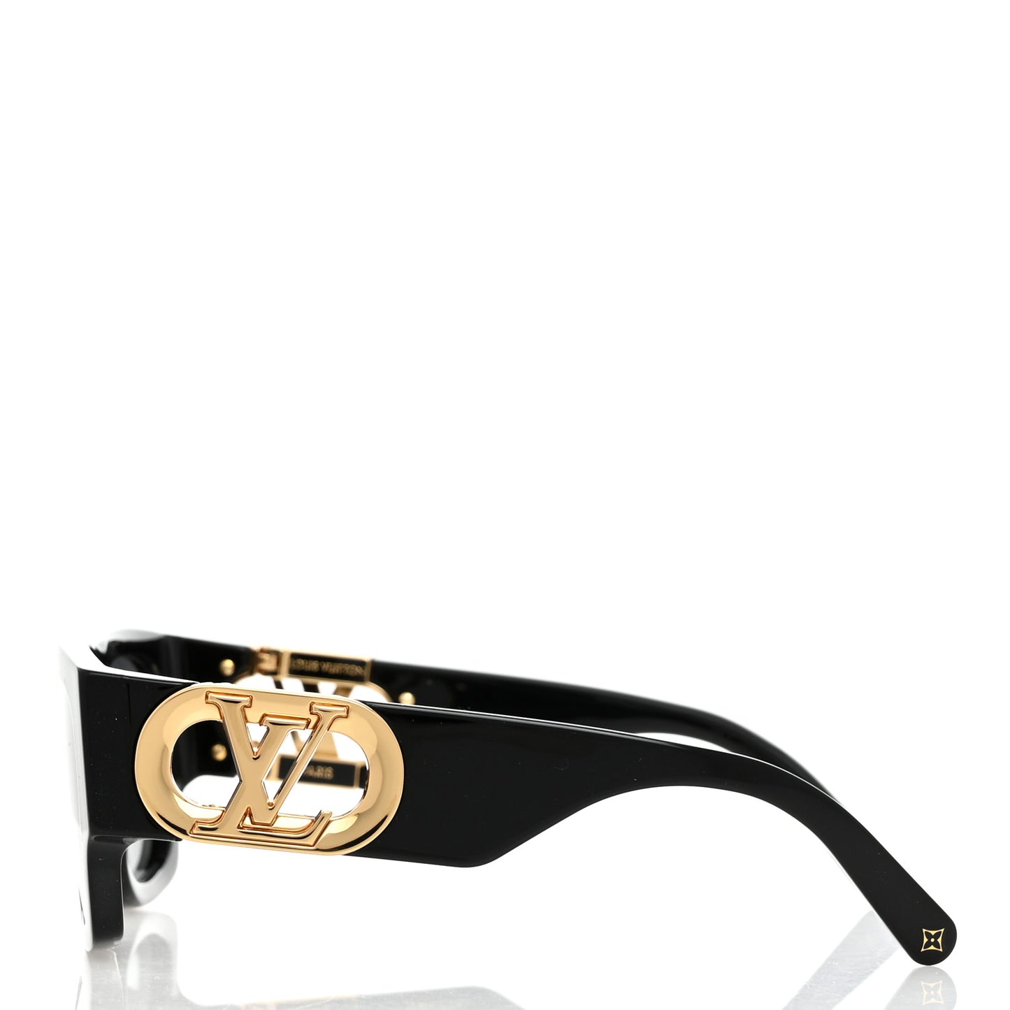 Acetate LV Link Square Sunglasses Z1478E Black