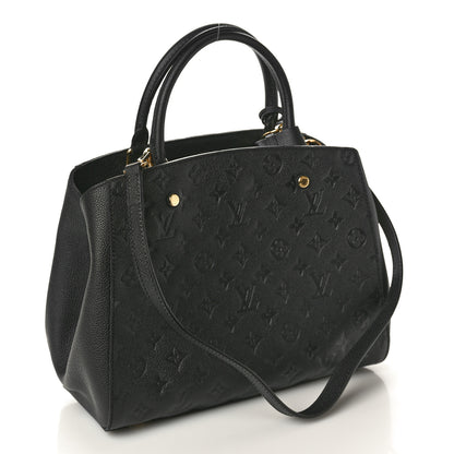 Louis Vuitton Empreinte Montaigne MM Black 3 of 10