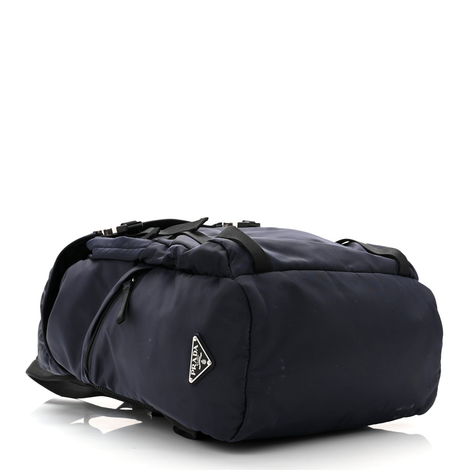 Prada Nylon Montagna Double Buckle Backpack Baltico 4 of 10