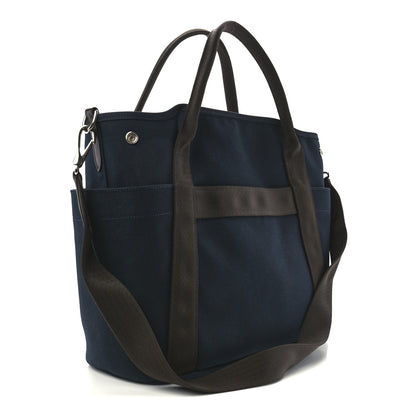 Hermes Toile Sac De Pansage Groom Bleu Navy Feu 4 of 14