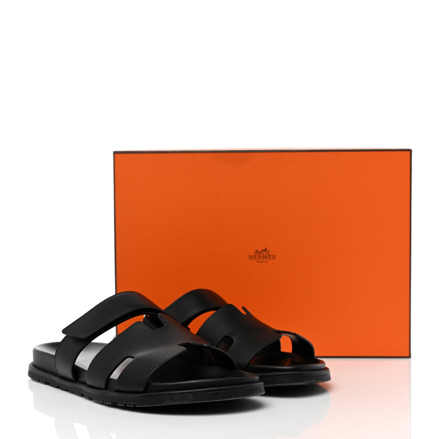 Calfskin Mens Chypre Sandals 43 Black