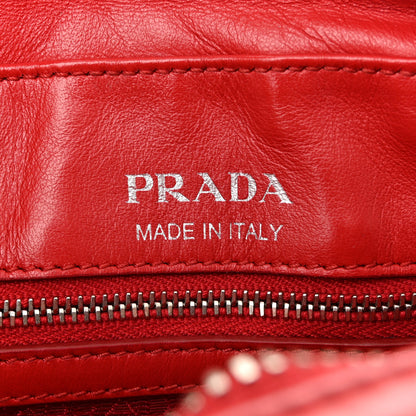 Prada Soft Calfskin Diagramme Camera Bag Rosso 6 of 13