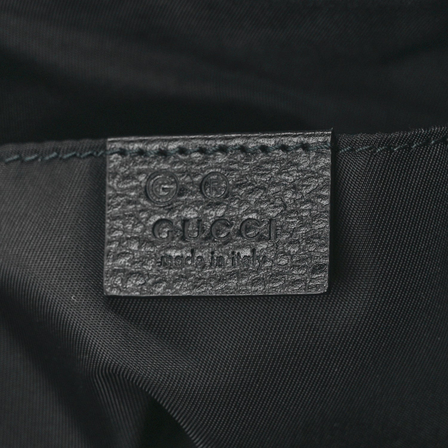 Gucci Nylon Monogram Medium Light Single Buckle Backpack Black 6 of 12