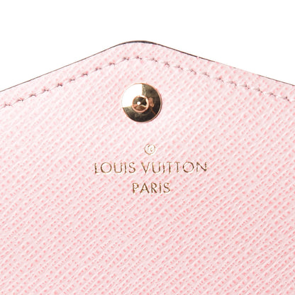 Louis Vuitton Damier Ebene Sarah Wallet NM Rose Ballerine 5 of 7