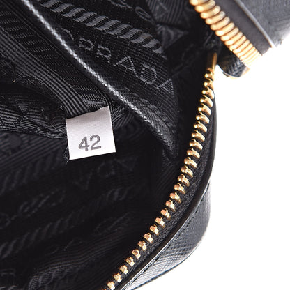 Prada Saffiano Mini Camera Crossbody Bag Black 7 of 11