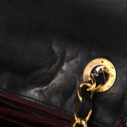 Chanel Lambskin Quilted Single Flap Bag Black 9 of 12