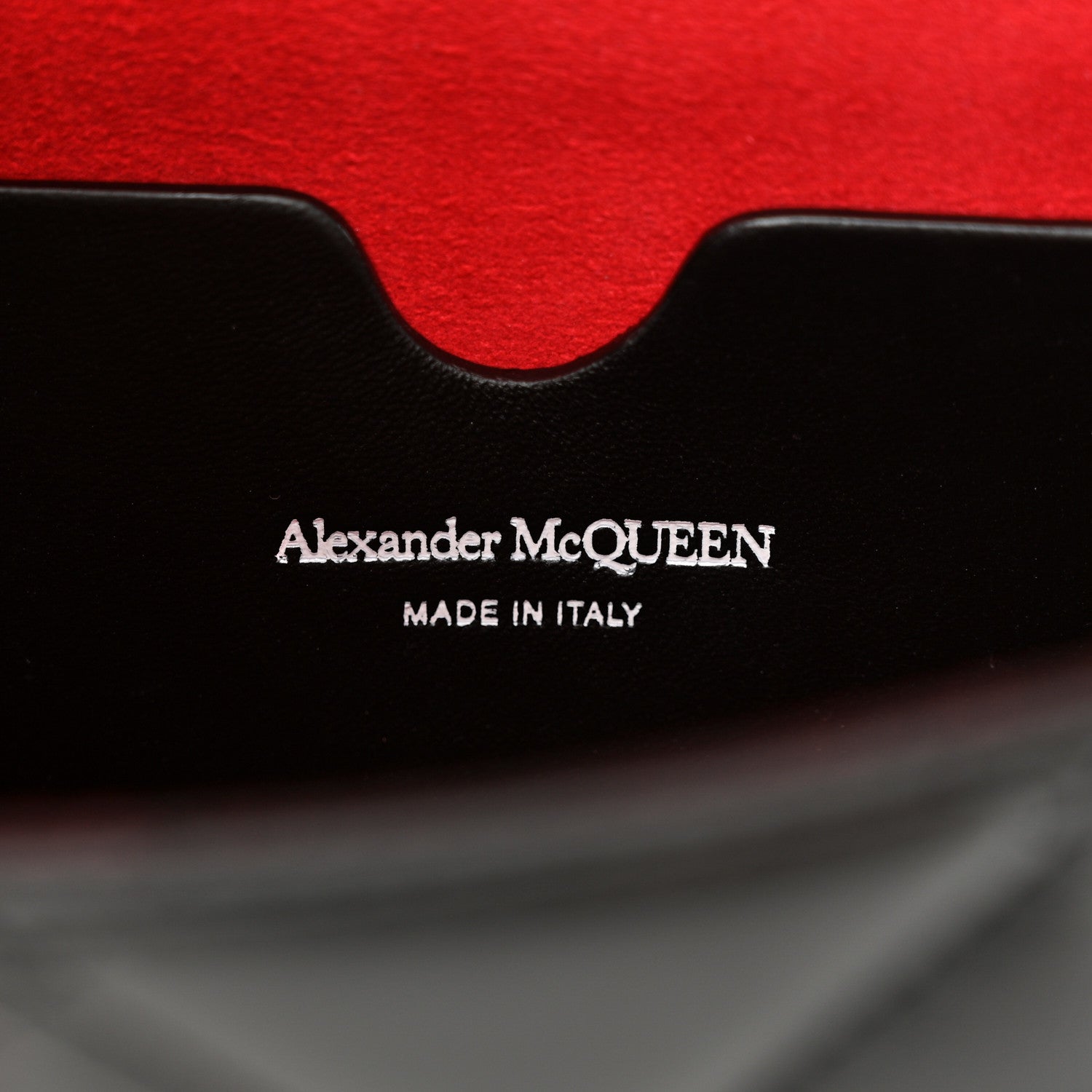 Alexander McQueen Calfskin Quilted Graffiti Skull Small Chain Crossbody Bag Black 6 of 10