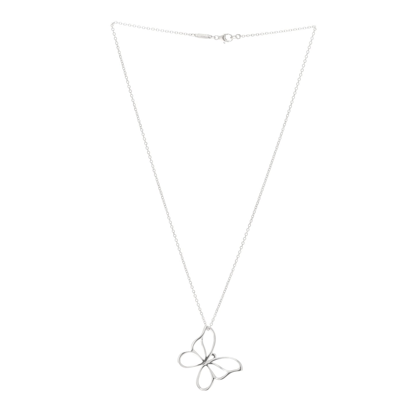Sterling Silver Butterfly Pendant Necklace