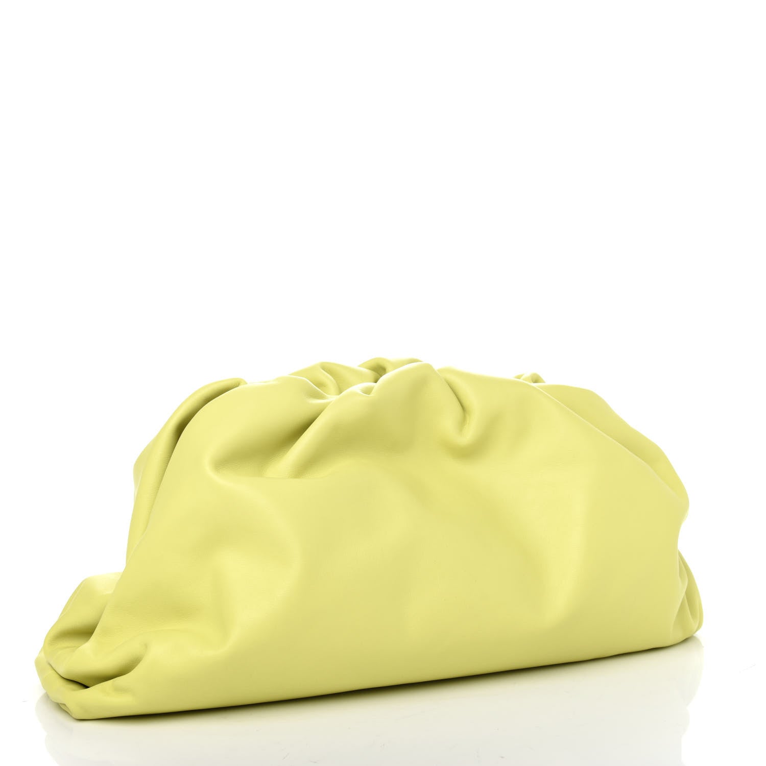 Bottega Veneta Smooth Butter Calf The Pouch Oversized Clutch Kiwi 3 of 10