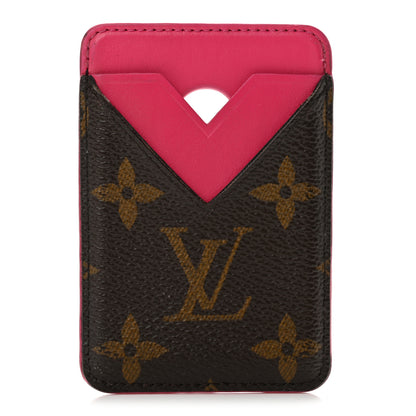 Louis Vuitton Monogram Macassar Magnetic Card Holder Pondichery Pink 1 of 8