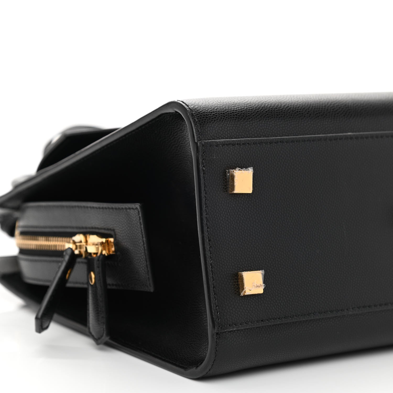 Saint Laurent Grain De Poudre Small Uptown Tote Black 9 of 10