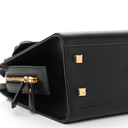 Saint Laurent Grain De Poudre Small Uptown Tote Black 9 of 10