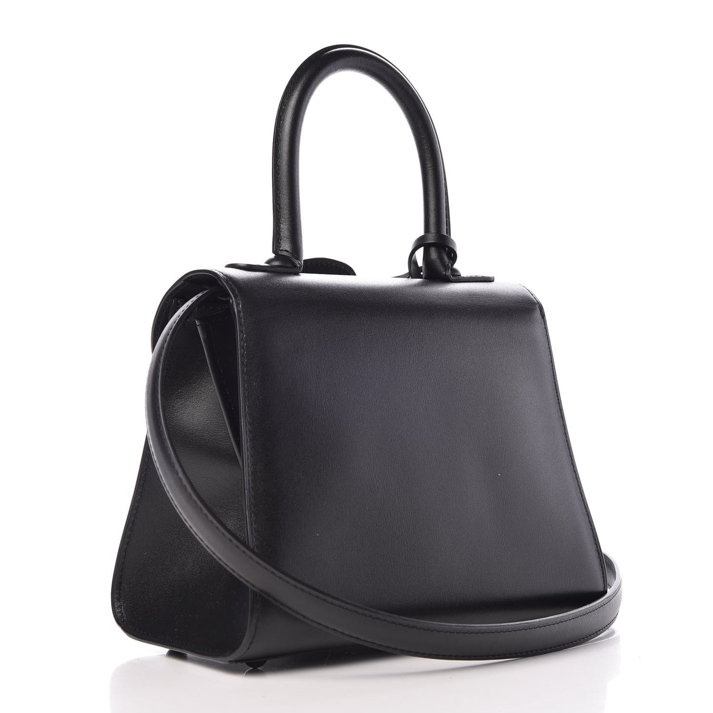Calfskin Mini Brillant Satchel Black