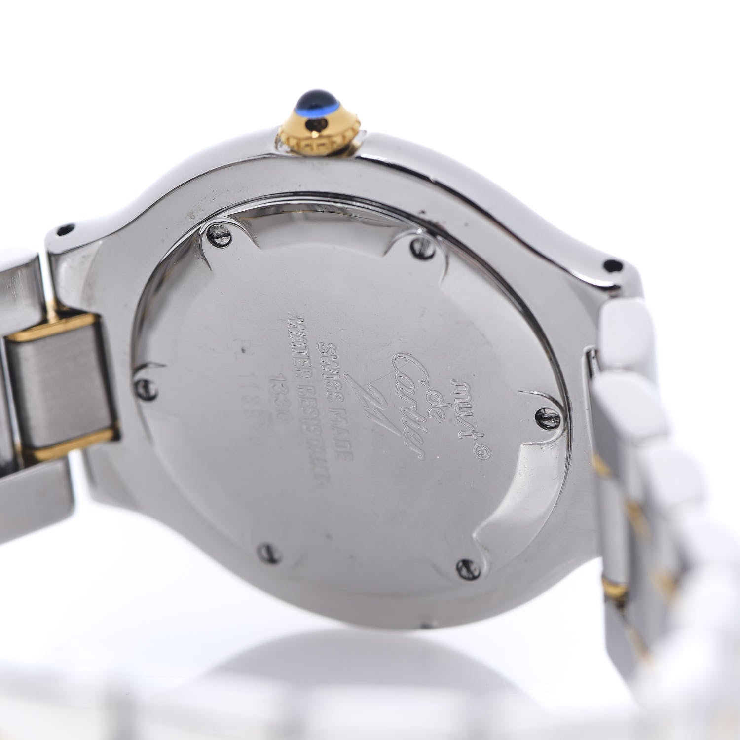 Cartier Stainless Steel 18K Yellow Gold 31mm Must De 21 Quartz Watch 4 of 4
