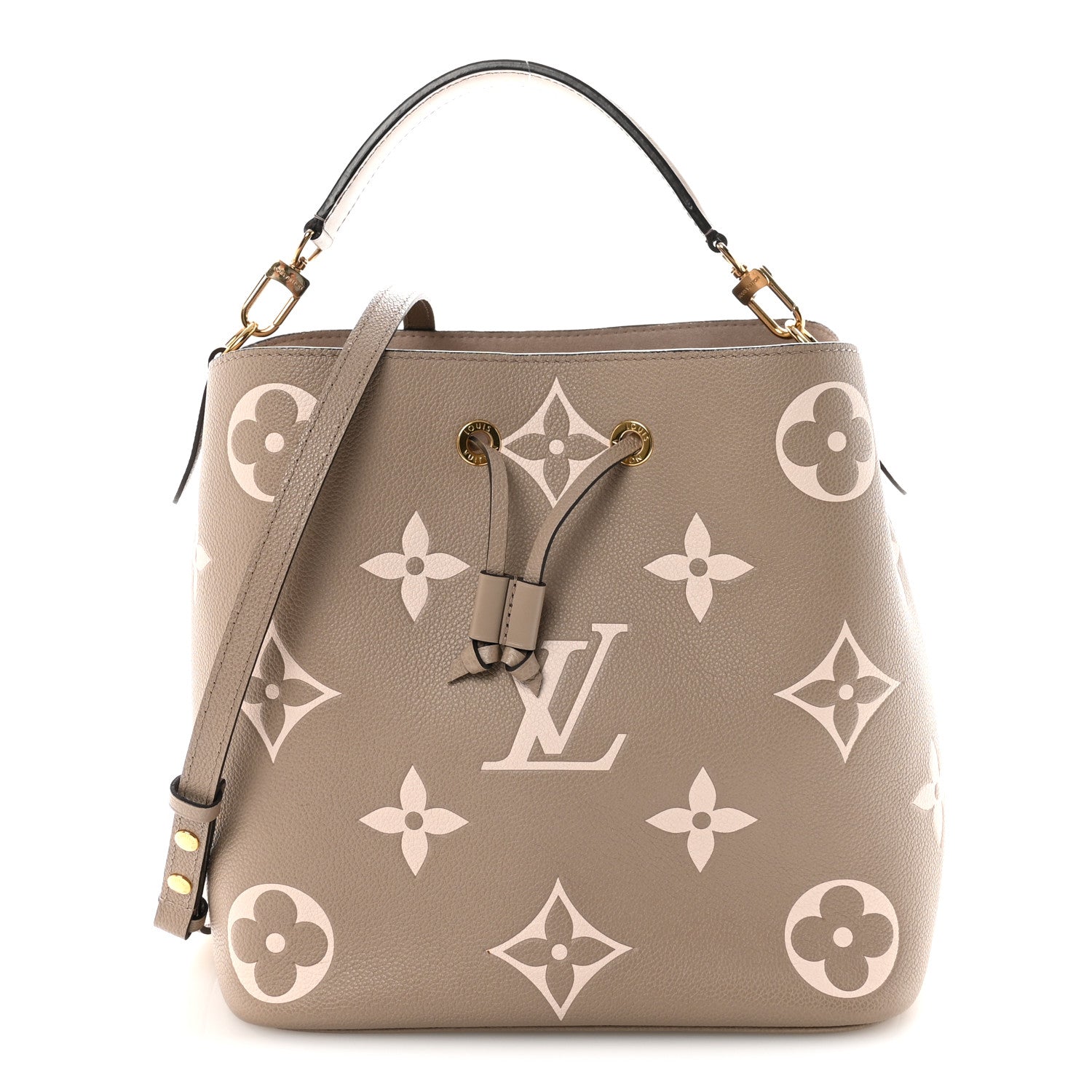 Louis Vuitton Empreinte Monogram Giant Neonoe MM Tourterelle Creme 1 of 11