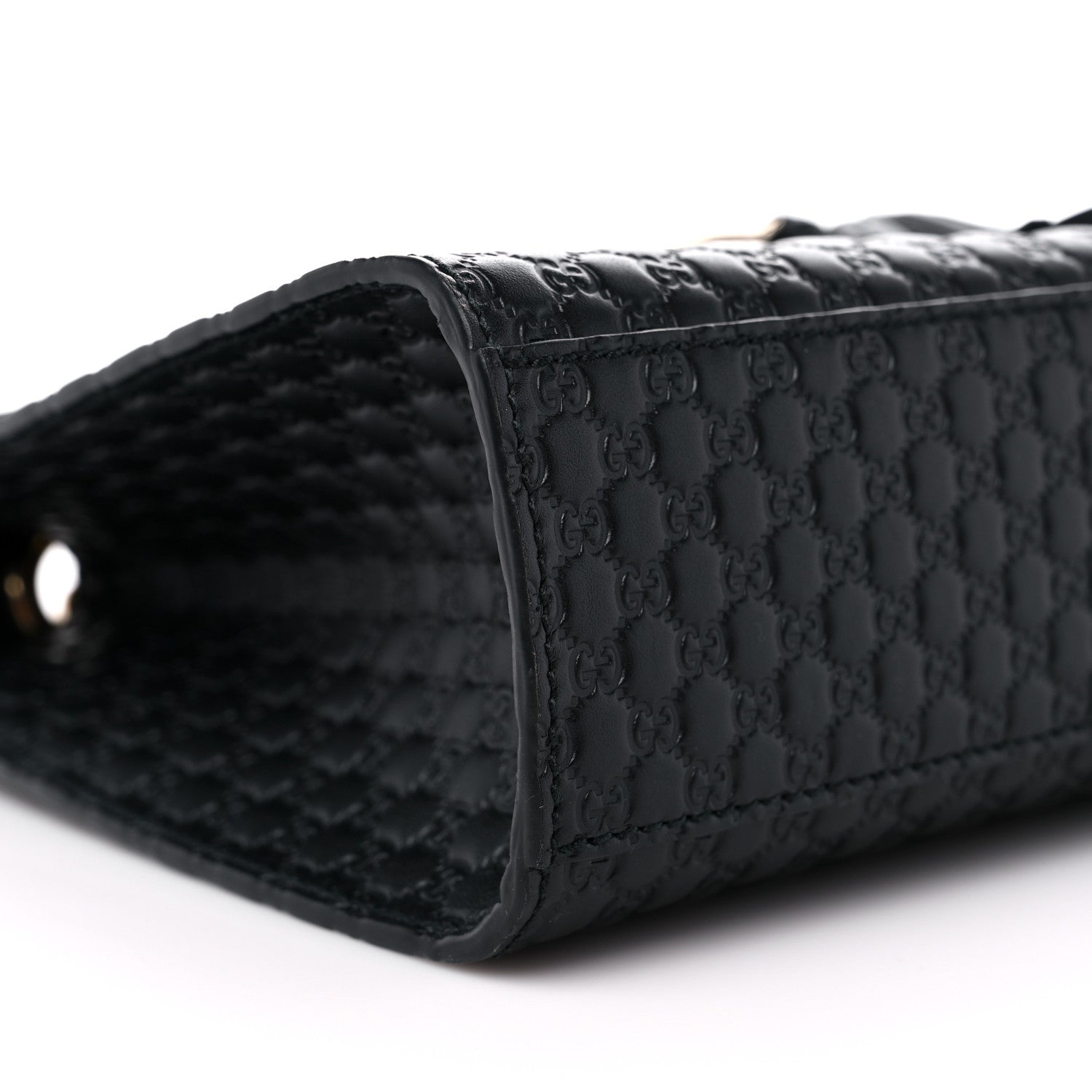Gucci Microguccissima Medium Emily Chain Shoulder Bag Black 8 of 9