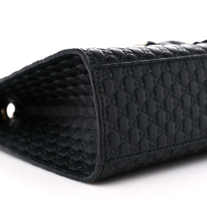Gucci Microguccissima Medium Emily Chain Shoulder Bag Black 8 of 9