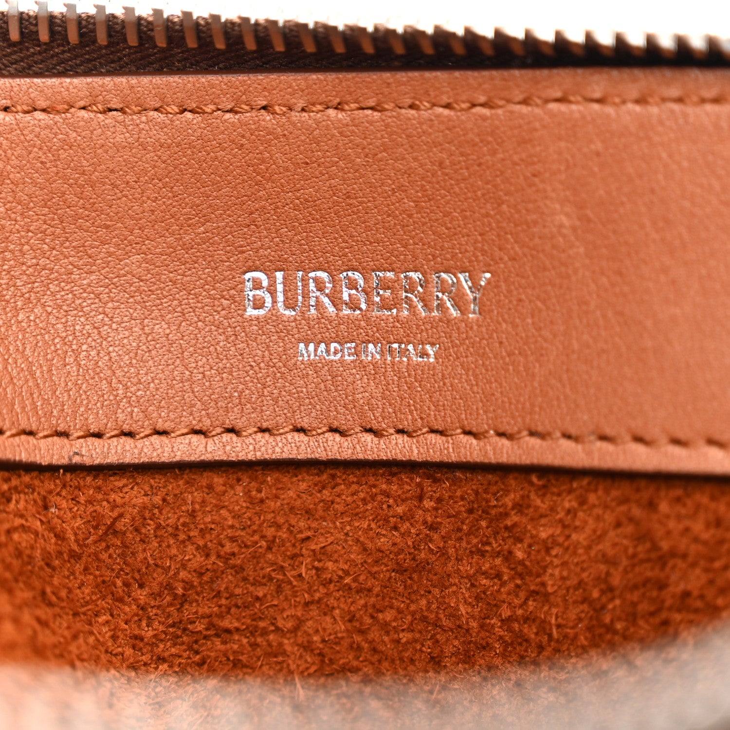 Burberry Suede Small Knight Bag Bruciato 6 of 12