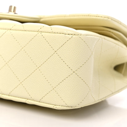 Chanel Caviar Quilted Small Double Flap Light Yellow 9 of 9