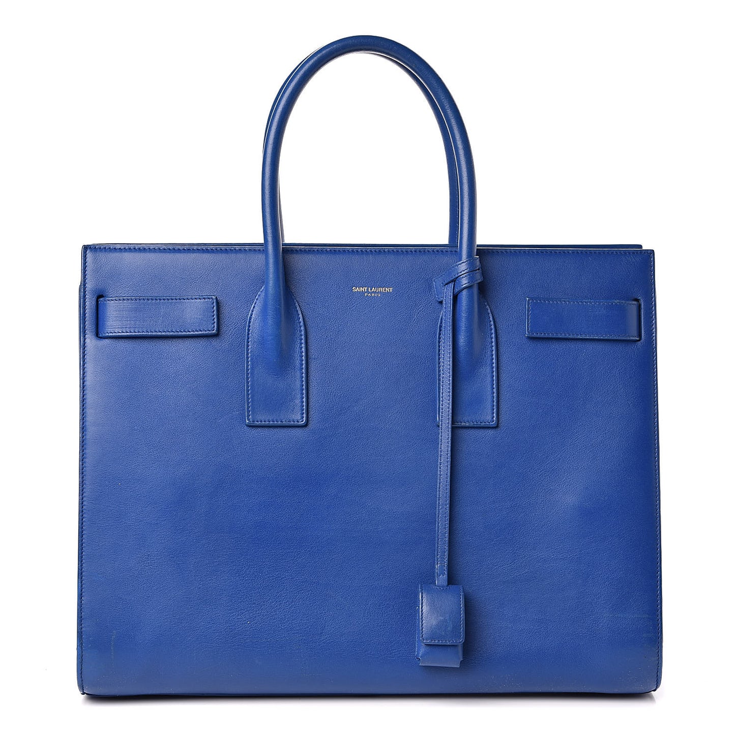 Calfskin Large Sac De Jour Carryall Royal Blue