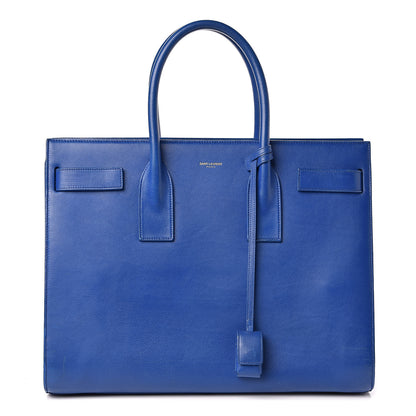 Saint Laurent Calfskin Large Sac De Jour Carryall Royal Blue 1 of 15