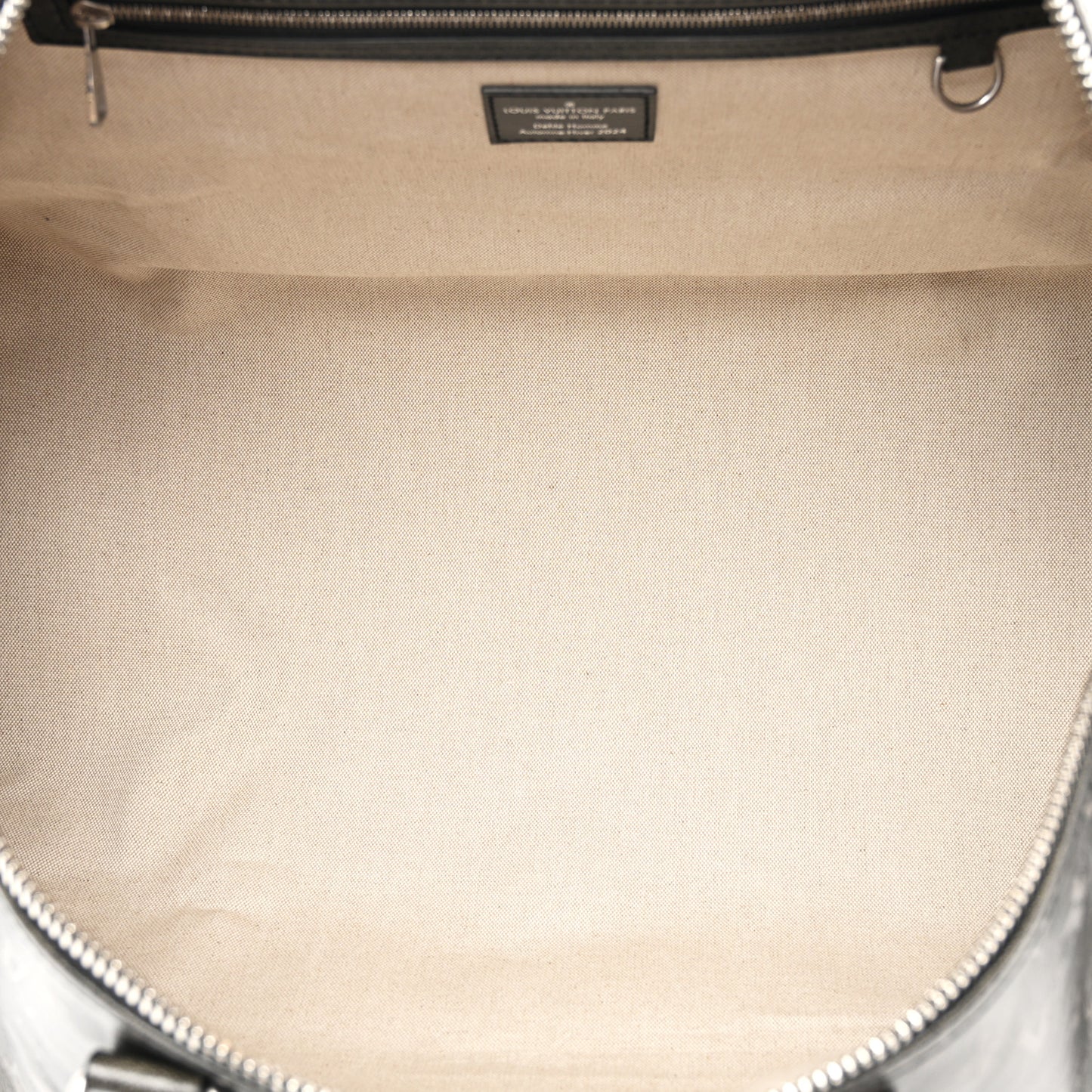 Brushed Monogram Keepall Bandouliere 50 Black