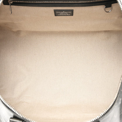 Louis Vuitton Brushed Monogram Keepall Bandouliere 50 Black 4 of 8