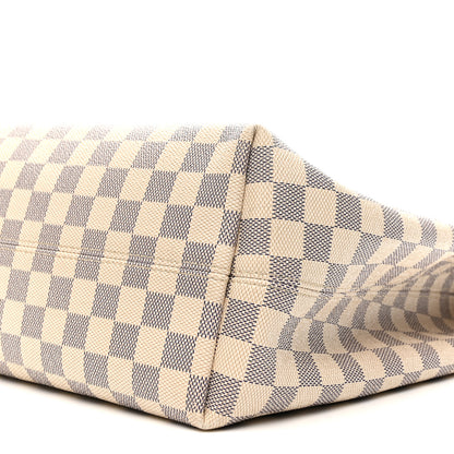 Louis Vuitton Damier Azur Graceful MM Rose Ballerine 9 of 15