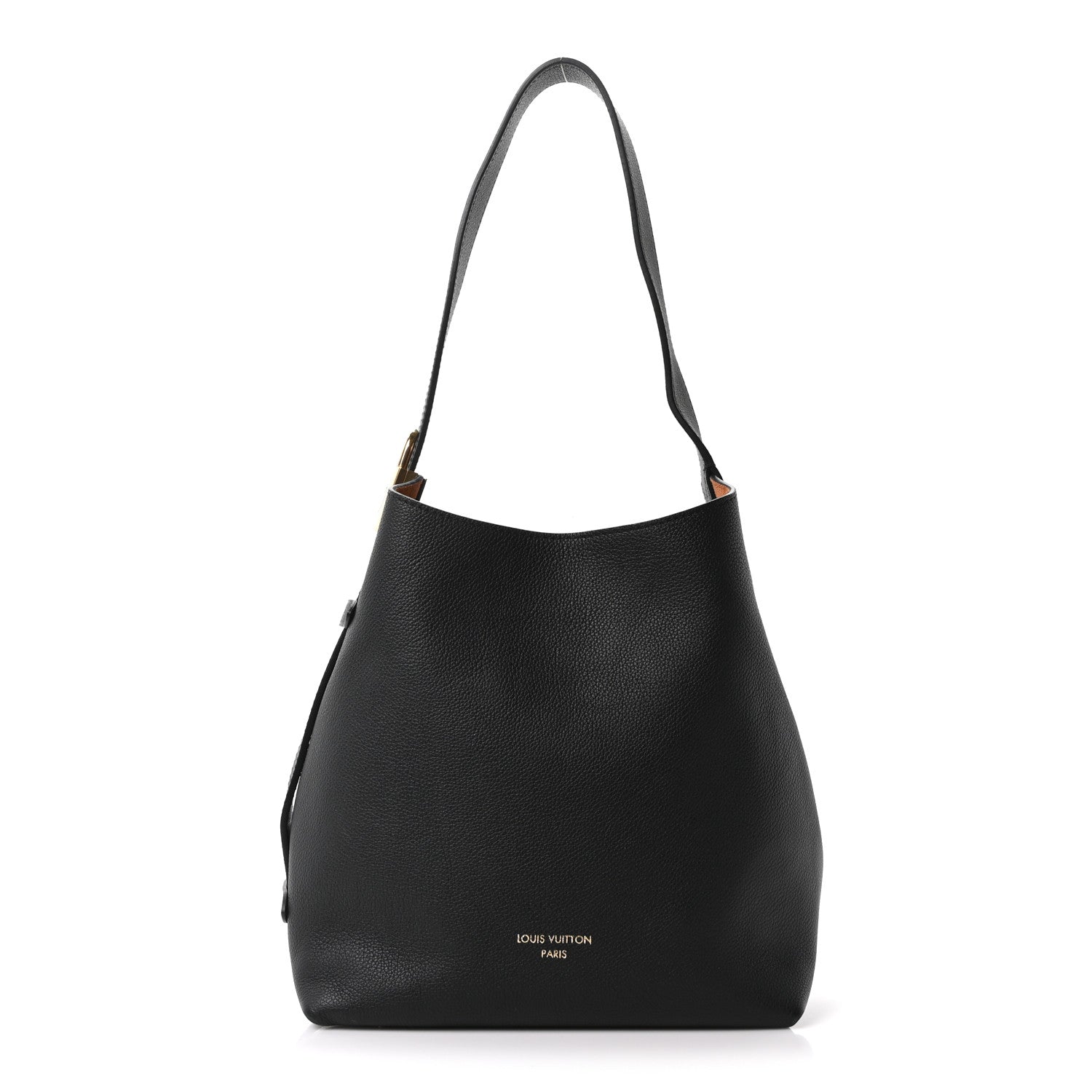 Louis Vuitton Grained Calfskin Low Key Hobo PM Black 1 of 10